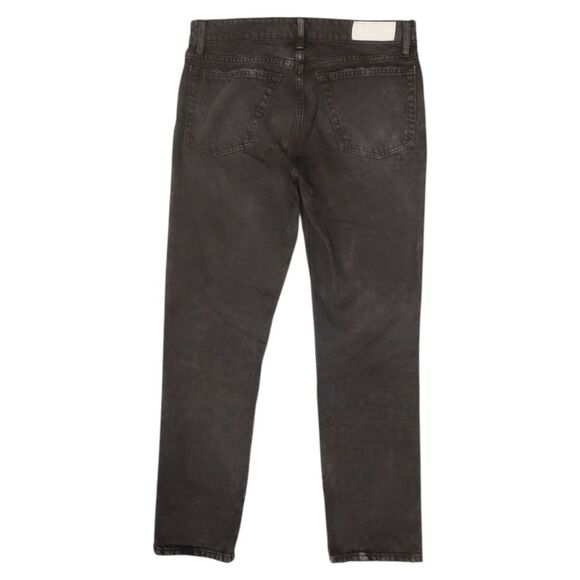 Re/Done 70's Low Rise Straight Jeans In Washed Black W32 - Picture 2 of 12